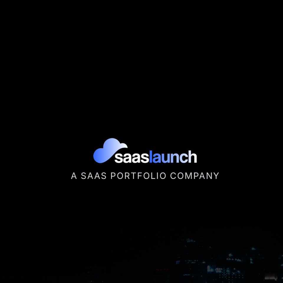 SaaSLaunch Choros AI portfolio-company cover graphic from the public Facebook portfolio