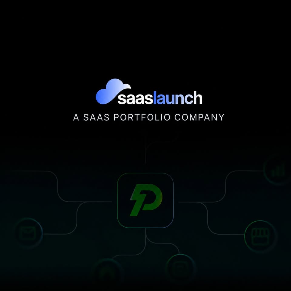 SaaSLaunch Instapatient portfolio-company cover graphic from the public Facebook portfolio